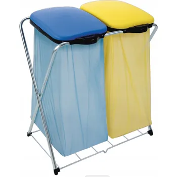 Odpadkový koš Stojan a rám na pytle pro třídění kovů Artex 240l, vícebarevný