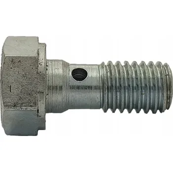 Brzdová hadice Šroub průtočný - přepadový - banjo - pro oka M10x1,5 - pozink; SR-09