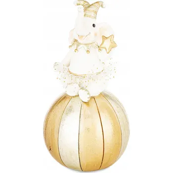 Figurka Figurka slon Art-Pol 9,5x18,5 cm bílo-zlatá