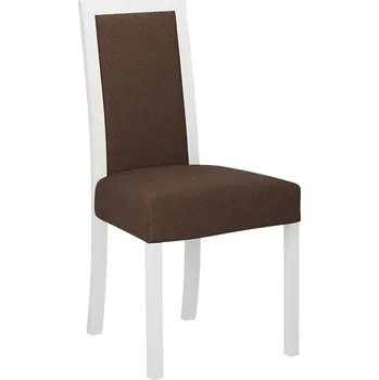 Jídelní židle Jídelní židle s látkovým potahem ENELI 3 - bílá / hnědá 2