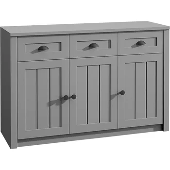 Komoda Široká kombinovaná komoda MARIONA - šedá