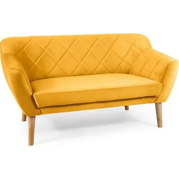 Pohovka Dvoumístná pohovka AISHA - žlutá / buk