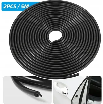 autokoberec 10M PROFILOVÁ KRYCÍ PLECHA NA HRANU DVEŘÍ AUTOMOBILU, NÁRAZNÍK NA HRANU AUTOMOBILU, ČERNÁ