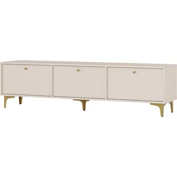 Televizní stolek Stolek pod televizi IROS 1 - béžový / zlatý