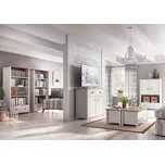 Nábytek do obývacího pokoje MABARUMA - bílý / dub nash