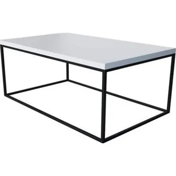 Konferenční stolek Konferenční stolek BUNSOH - matný černý / lesklý bílý