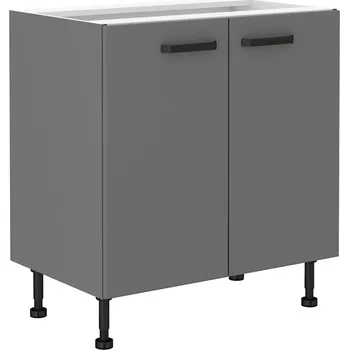 Kuchyňská skříňka Dolní dvoudveřová skříňka NELJA - šířka 80 cm, antracit