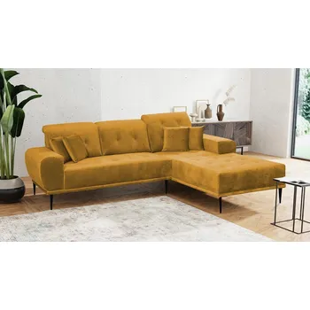 Pohovka VENETI RURI pravý roh žlutá