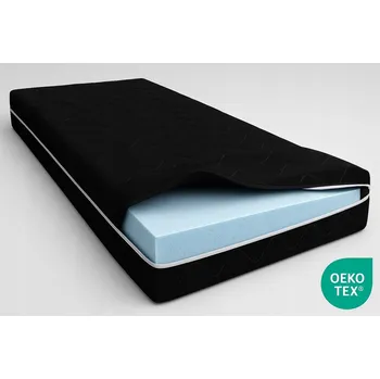 Matrace Matrace pěnová TVRDÁ 90x200 ČERNÁ ORTOPEDICKÁ MIKROVLÁKNO Odolná pěna