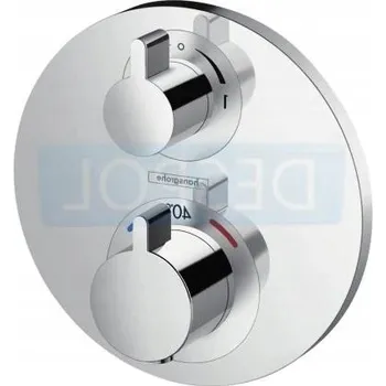 Vodovodní baterie Podomítková vanová a sprchová baterie Hansgrohe Ecostat, stříbrná