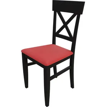 Jídelní židle Jídelní židle MOVILE 39 - wenge / červená ekokůže
