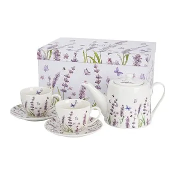 Čajová souprava LEVANDULE 900 ml - II. jakost