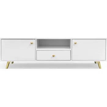 Televizní stolek Televizní stolek JOELE - bílý