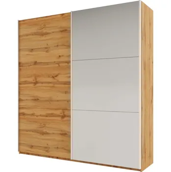 Šatní skříň Šatní skříň 225 EUDORA se zrcadlem - dub wotan