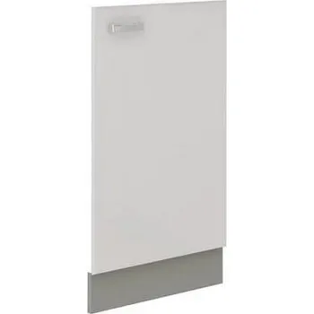 Kuchyňská skříňka Dvířka ke kuchyňské lince GENJI - 713x446 mm, šedé / lesklé bílé