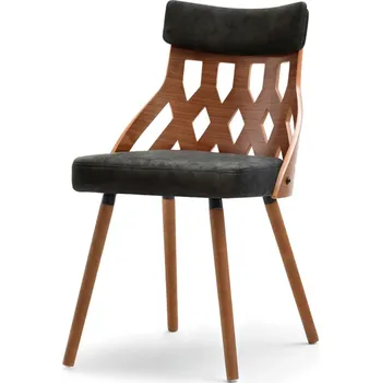 Jídelní židle Designová jídelní židle PANAJOTA - ořech / černá 2