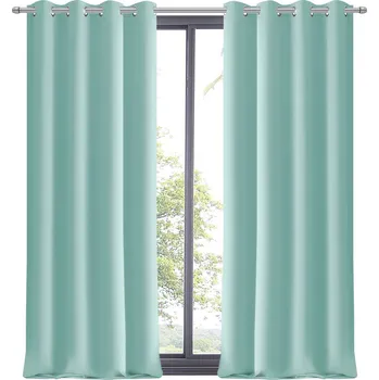 Obraz Závěs Mátová Matná Hladká Dekorace Okna do Obývacího pokoje 145x240P
