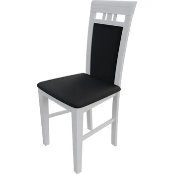 Jídelní židle Jídelní židle MOVILE 12 - bílá / černá ekokůže