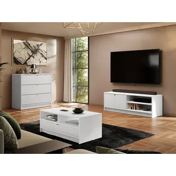 Obývací stěna Sestava do obývacího pokoje TABORO 2 - bílá