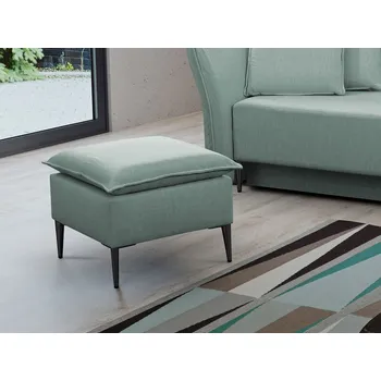 Taburet Taburetka KURI - mentolová / černé nožky