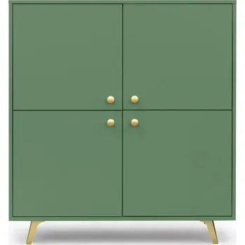 Komoda Čtyřdveřová komoda JOELE - zelená