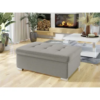 Taburet Taburetka do obýváku NELLI 2 - světlá šedá 2