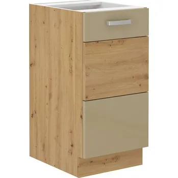 Kuchyňská linka Dolní jednodveřová skříňka ADARA - šířka 40 cm, cappucino / dub artisan