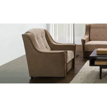 Křeslo Čalouněné křeslo DAVENPONT - hnědé / béžové