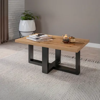 Konferenční stolek Konferenční stolek DENALI - dub wotan / černý