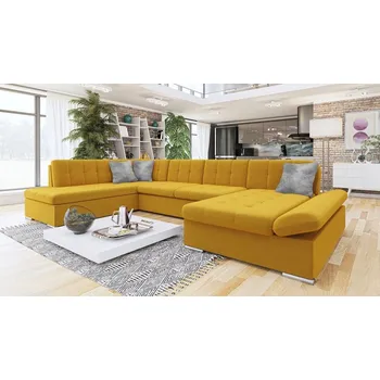 Sedací souprava VENETI PHOENIX souprava pravé provedení žlutá