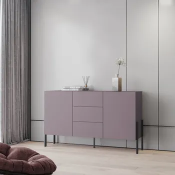 Komoda Kombinovaná široká komoda RAILA - švestka