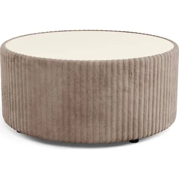 Konferenční stolek Čalouněný kulatý konferenční stolek WINDSOR 2 - béžový