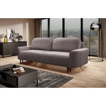 Pohovka Rozkládací dvoumístná pohovka MONCTON - šedá