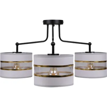 Závěsné moderní osvětlení ANDY - 3xE27, 40W, zlaté / čiré / šedé