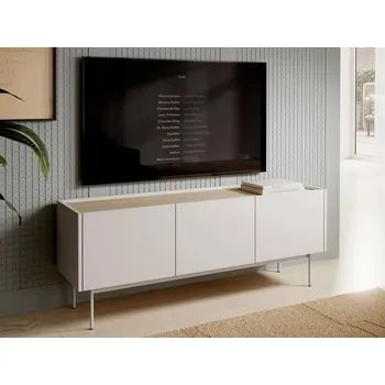 Televizní stolek Televizní stolek LOLIVETE - dub linea / kašmír