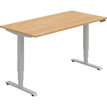 Kancelářský vozík HOBIS výškově stavitelný stůl MOTION RUN MSR 3M 1600, paměť.ovládání, dub + doprava zdarma