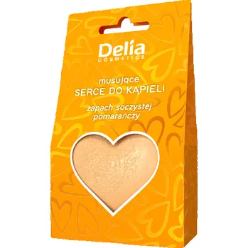 Koupelová kosmetika Delia šumivá koupelová bomba srdce, 100 g