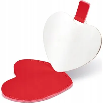 Zrcadlo Zrcátko Červené Srdce univerzální SRDCE pro ženy do kabelky