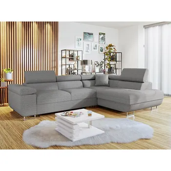 Sedací souprava Rozkládací rohová sedačka LABUS - šedá, pravý roh