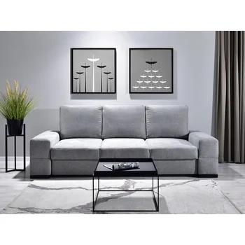 Pohovka Pohovka s úložným prostorem AKILI - šedá / černá