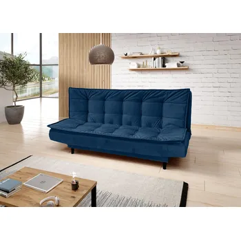 Pohovka Čalouněná třímístná pohovka ULJANA - tmavě modrá