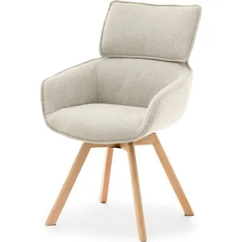 Jídelní židle Čalouněná židle ARISAY - béžová / dub