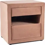 Čalouněný noční stolek STELLEN - růžový