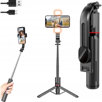 Selfie tyč SELFIE TYČ TRIPOD STATIV NA TELEFON KAMERU S BLUETOOTH OVLADAČEM 116 cm
