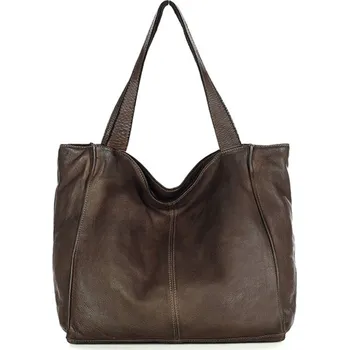 Kabelka Marco MAZZINI Hnědá kabelka ruční výroby (v102J) Hnědá