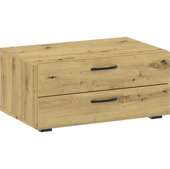 Noční stolek Stolek k posteli RICHMOND - dub artisan / bílý