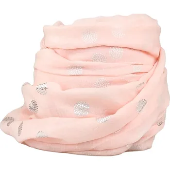 Šátek Jemný meruňkový šátek s třásněmi, VELIKOST UNI