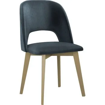 Jídelní židle Čalouněná židle k jídelnímu stolu AFTON 7 - dub sonoma / modrá