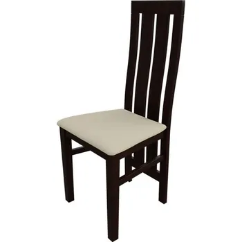 Jídelní židle Jídelní židle MOVILE 42 - ořech / béžová ekokůže