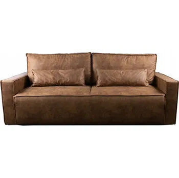 Pohovka Trojmístná sedačka SELMA - tmavě hnědá